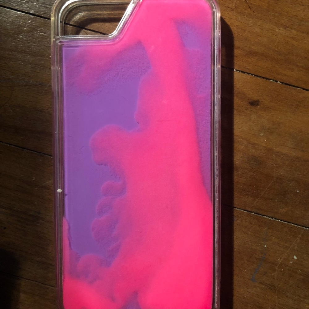 Neon sand liquid Iphone 8 case